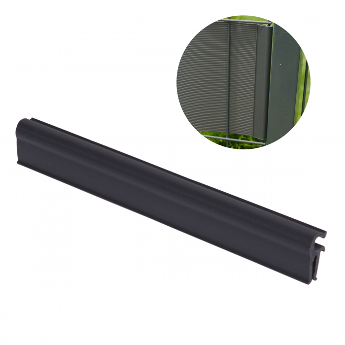 Cleme pentru banda gard, 19 x 2cm, antracit [5]