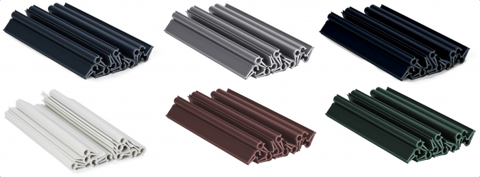 Cleme pentru banda gard, 19 x 2cm, alb [4]