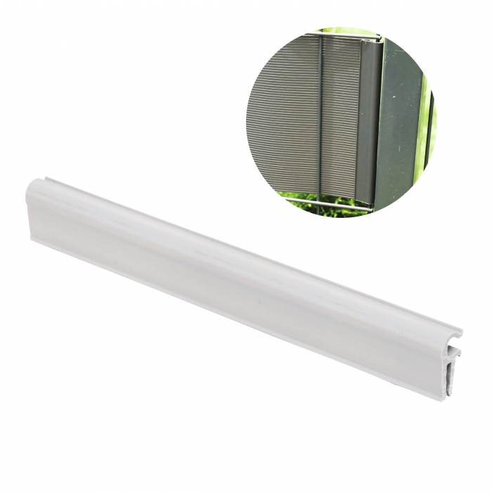 Cleme pentru banda gard, 19 x 2cm, alb [5]