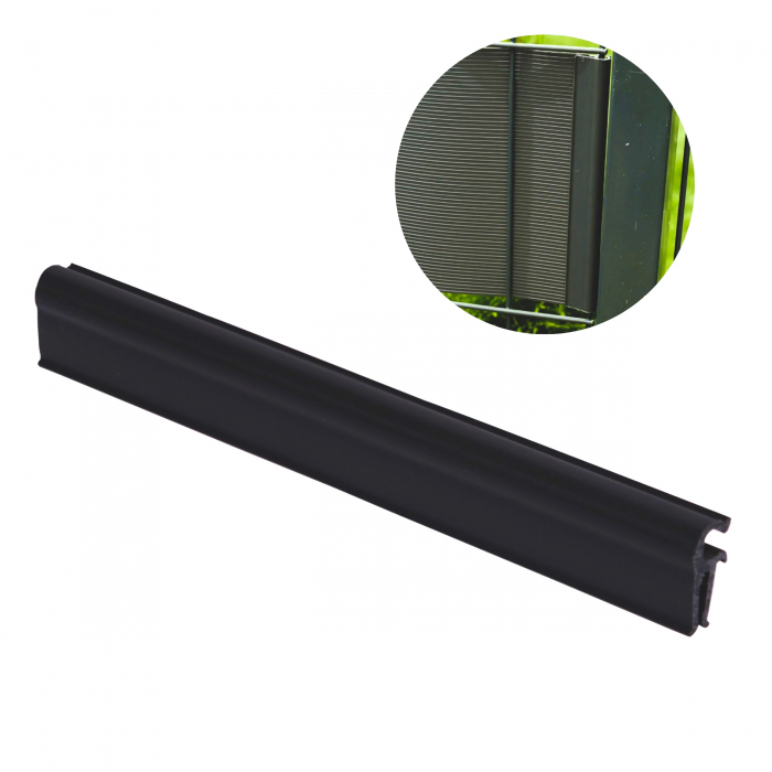 Cleme pentru banda gard, 19 x 2cm, negru [6]