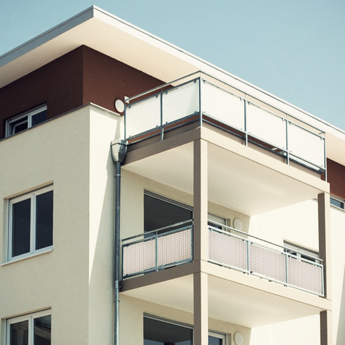 Paravan intimitate balcon, Rattan Tehnic, latime 0,9m x 1m, bej [6]