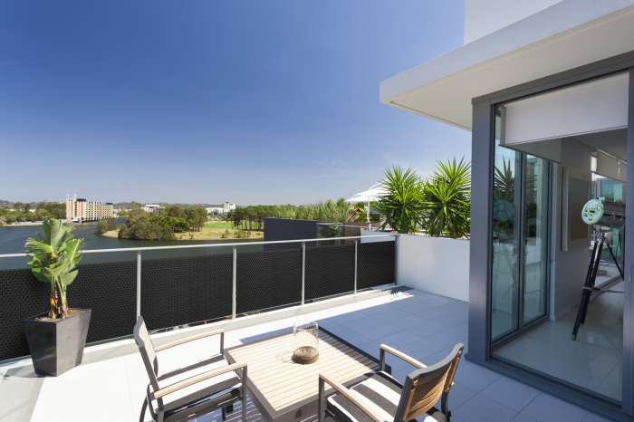 Paravan intimitate balcon, Rattan Tehnic, latime 0,9m x 1m, antracit [4]