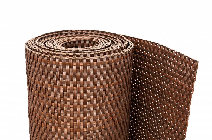 Paravan intimitate balcon, Rattan Tehnic, latime 0,9m x 1m, maro [3]