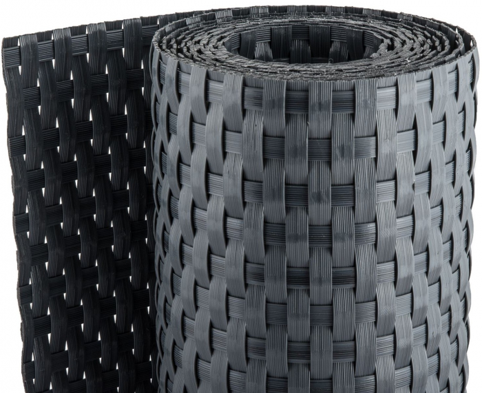 Paravan intimitate gard, Rattan Tehnic, latime 1m x 1m, antracit [2]