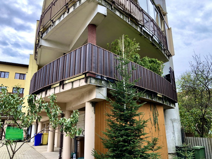 Paravan intimitate balcon, Rattan Tehnic, latime 0,9m x 1m, maro inchis [6]