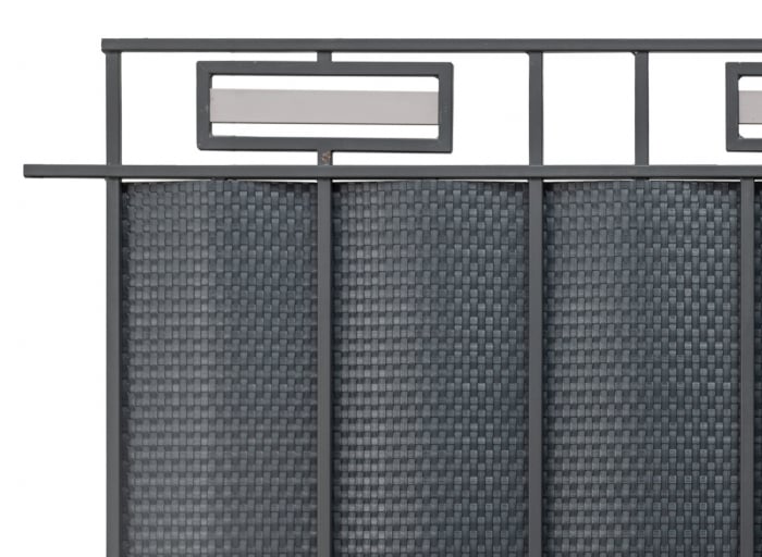 Paravan intimitate gard, Rattan Tehnic, latime 1m x 1m, antracit [6]