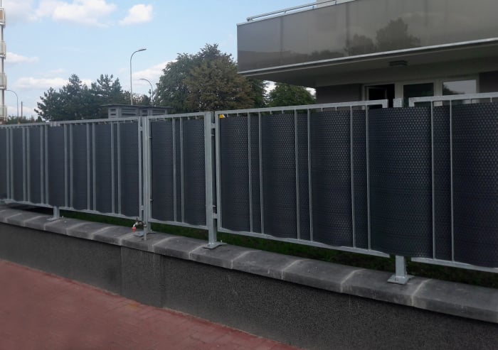 Paravan intimitate gard, Rattan Tehnic, latime 1m x 1m, antracit [4]