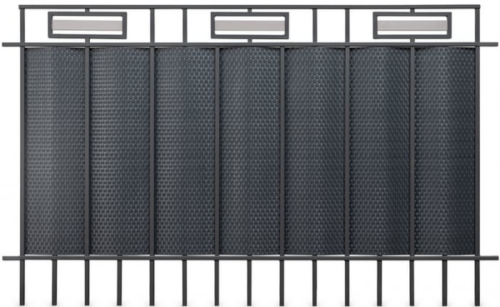 Paravan intimitate gard, Rattan Tehnic, latime 1m x 1m, antracit [5]