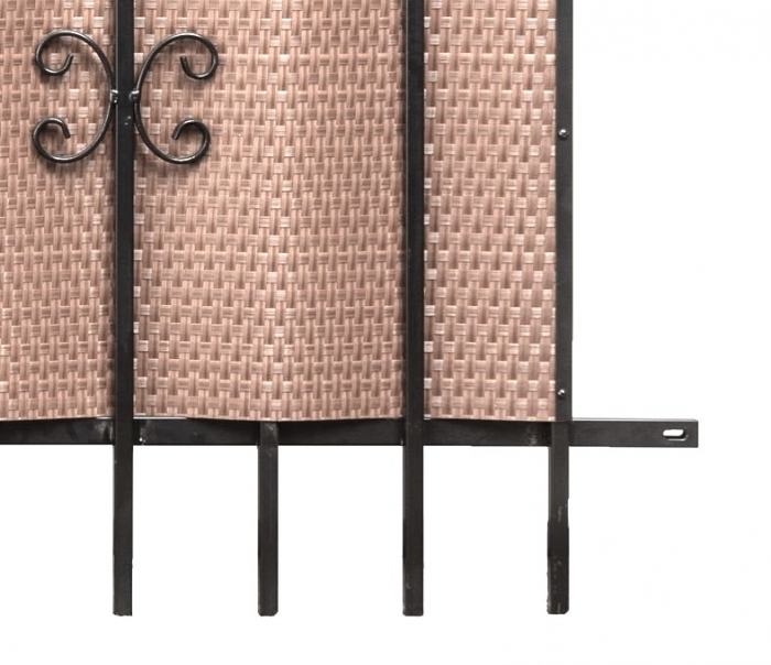 Paravan intimitate gard, Rattan Tehnic, latime 1m x 1m, bej [5]