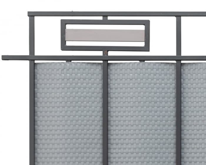 Paravan intimitate gard, Rattan Tehnic, latime 1m x 1m, gri deschis [10]