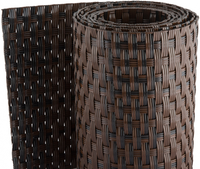 Paravan intimitate gard, Rattan Tehnic, latime 1m x 1m, maro mix [2]