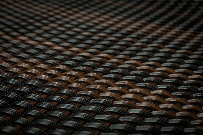 Paravan intimitate gard, Rattan Tehnic, latime 1m x 1m, maro mix [3]