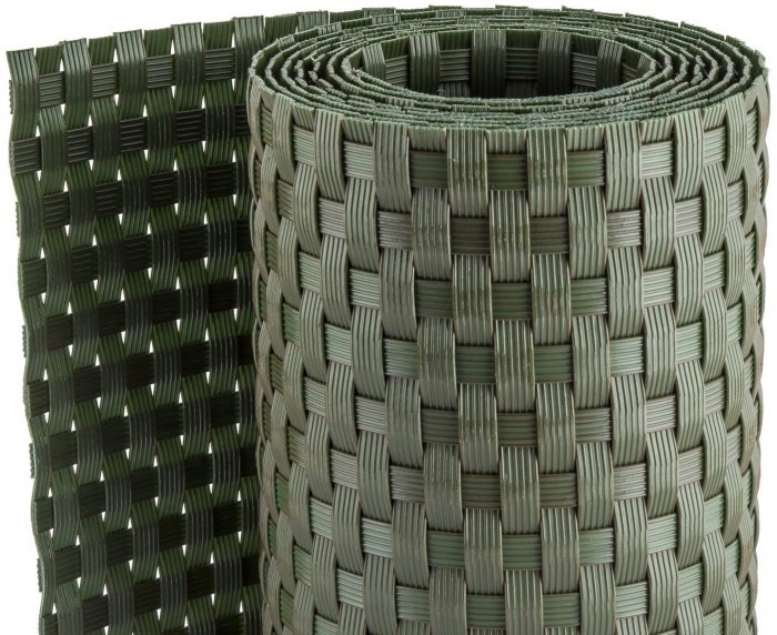Paravan intimitate gard, Rattan Tehnic, latime 1m x 1m, verde [2]