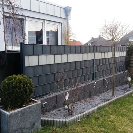 Banda intimitate gard, PP Diamond, 19cm x 20,4m, antracit [3]