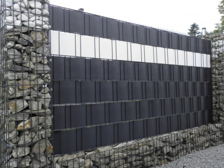 Banda intimitate gard, PP Diamond, 19cm x 20,4m, antracit [1]