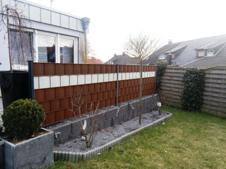 Banda intimitate gard, PP Diamond, 19cm x 20,4m, maro [1]