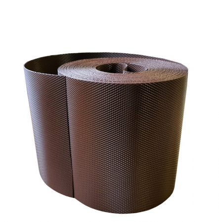 Benzi Polipropilena - Banda intimitate gard, PP Diamond, 19cm x 20,4m, maro