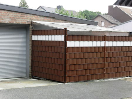 Banda intimitate gard, PP Diamond, 19cm x 20,4m, maro [2]