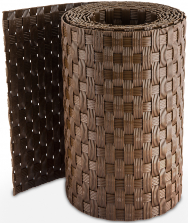Banda intimitate, opacizare gard, Rattan Tehnic, 19cm x 2,5m, maro [1]