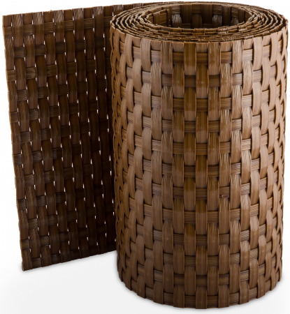 Banda intimitate, opacizare gard, Rattan Tehnic, 19cm x 2,5m, maro deschis [1]