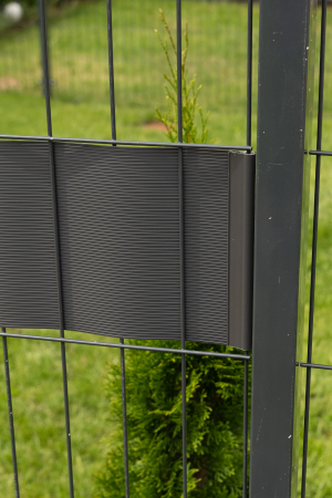 Cleme pentru banda gard, 19 x 2cm, gri deschis [7]