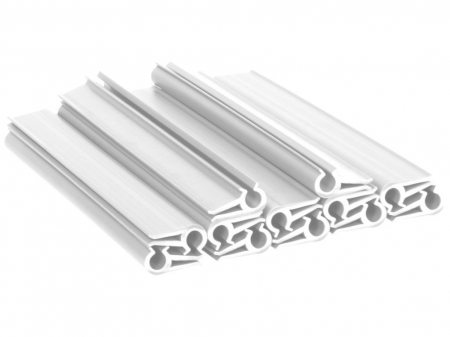 ACCESORII - Cleme pentru banda gard, 19 x 2cm, alb