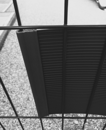 Cleme pentru banda gard, 19 x 2cm, negru [7]