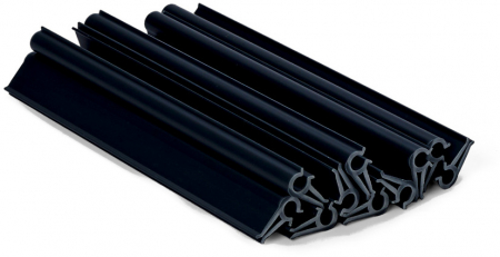 Cleme pentru banda gard, 19 x 2cm, negru [1]