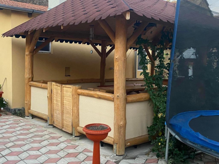 Paravan intimitate balcon, Rattan Tehnic, latime 0,9m x 1m, bej [6]