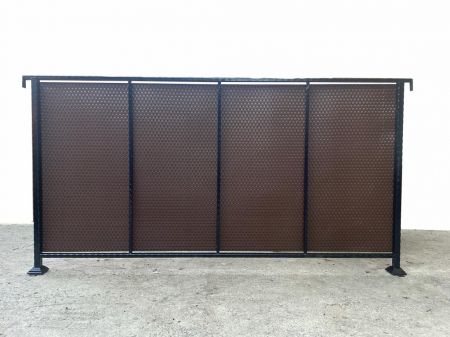 Paravan intimitate balcon, Rattan Tehnic, latime 0,9m x 1m, maro [4]