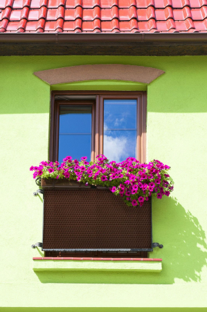 Paravan intimitate balcon, Rattan Tehnic, latime 0,9m x 1m, verde [3]