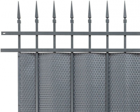Paravan intimitate gard, Rattan Tehnic, latime 1m x 1m, gri deschis [6]