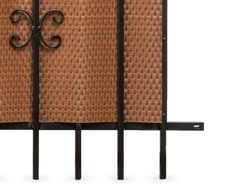 Paravan intimitate gard, Rattan Tehnic, latime 1m x 1m, maro [4]