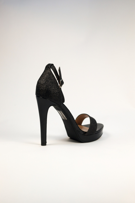 Sandale elegante negre cu toc cui [2]