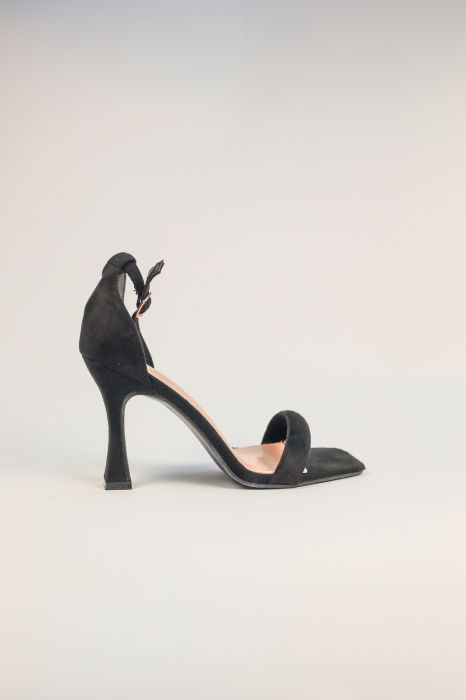 Sandale elegante negre cu toc cui [2]
