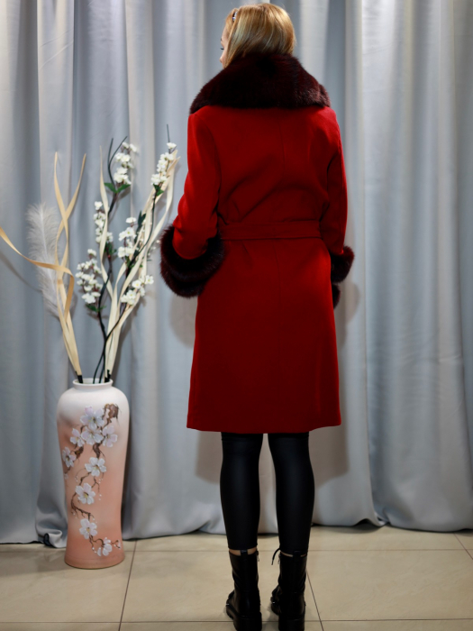 Palton cașmir bordeau [2]