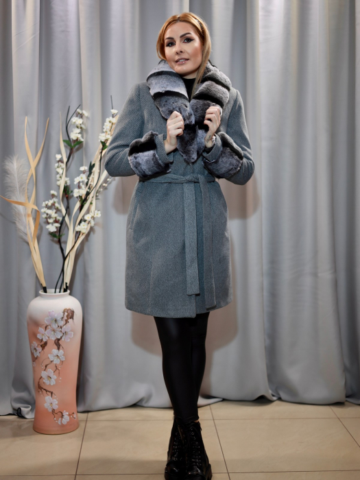 Palton Lână Gri Petrol [3]