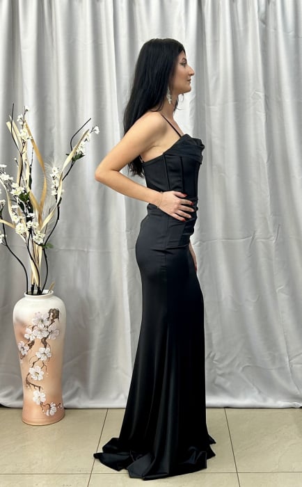 Rochie Elegantă Lungă Neagră [2]