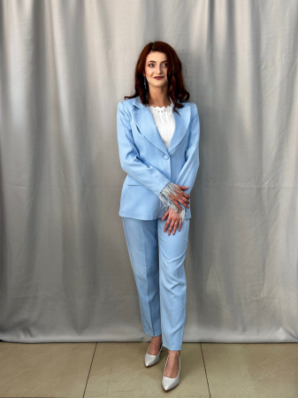 Compleu bleu ciel ( sacou + pantalon) [3]
