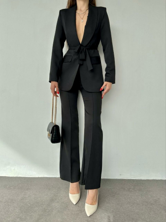 Compleu negru cu pantalon evazat [1]