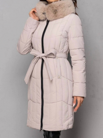 Geaca lungă cambrată BEJ [0]