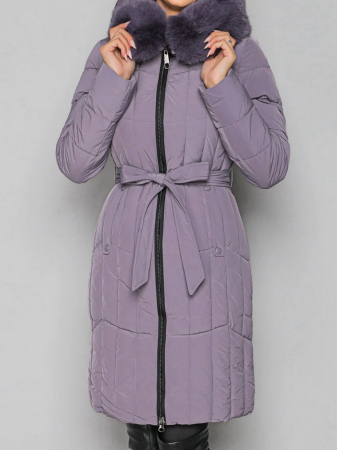 GECI - Geaca lungă cambrată lila
