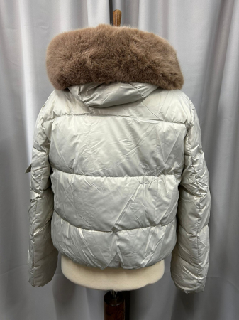 Geacă scurtă BEJ cu guler detașabil [2]