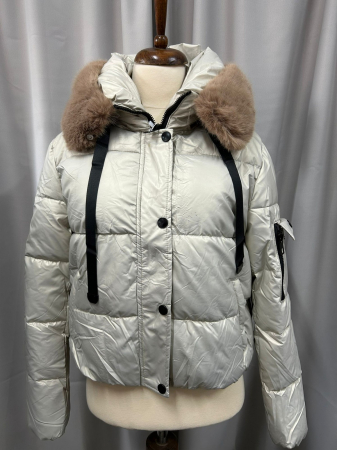 Geacă scurtă BEJ cu guler detașabil [0]