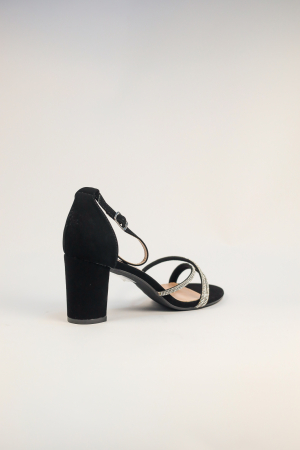 Sandale elegante negre cu strasuri [2]