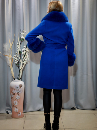 Palton cașmir albastru elctric [1]