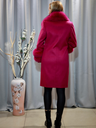 Palton cașmir magenta [2]