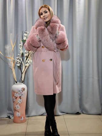 Palton cașmir roz pudră [3]