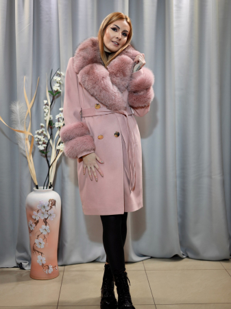 Palton cașmir roz pudră [1]