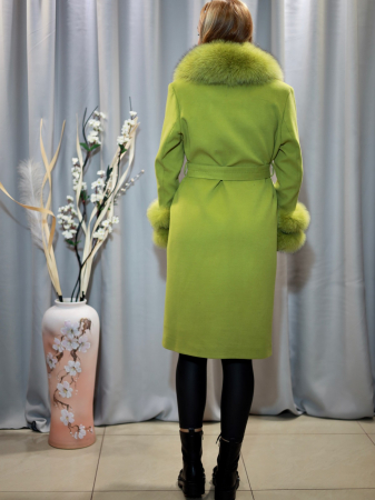 Palton cașmir verde fistic [2]